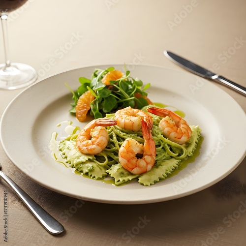 pasta with shrimps