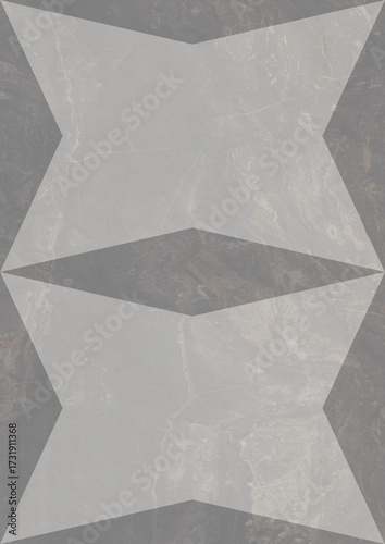 Geometric pattern with interlocking star shapes in shades of gray