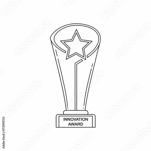 Innovation Award Trophy Illustration