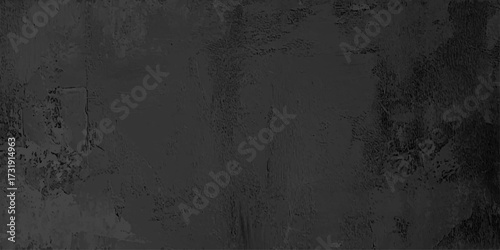 Dark grey textured concrete wall background. Textured grunge dark black concrete background. Beautiful Abstract Grunge Decorative. Black Dark Stucco Wall texture Background. Banner With Space For Text