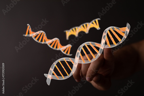 Abstract image of DNA helix...