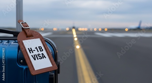 H-1B Visa Immigration Airport Runway Travel