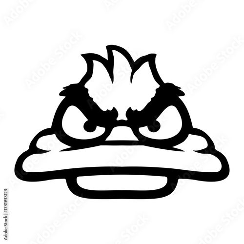 Evil Duck Bird Goose Mean Evil Face Angry Look