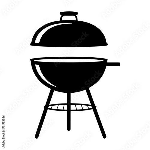 grill barbecue icon vector isolated design