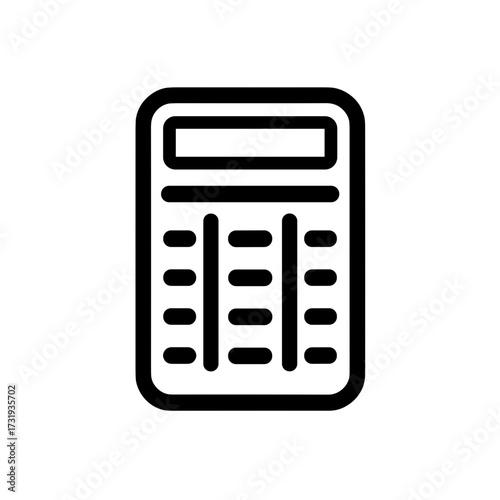 Calculator icon on a transparent background