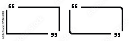 quotes icon collection. quotation marks black isolated vector