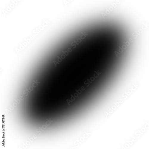 Realistic blurred oval shadow design isolated element