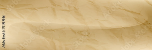 Brown Crumpled Paper Texture Background