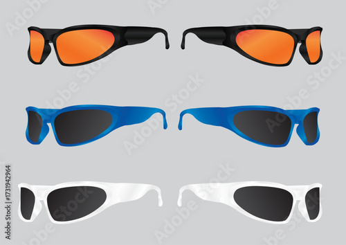 Glasses sport mockup