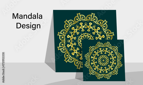 Luxury Golden Mandala Pattern Background | Elegant Ornamental Design.