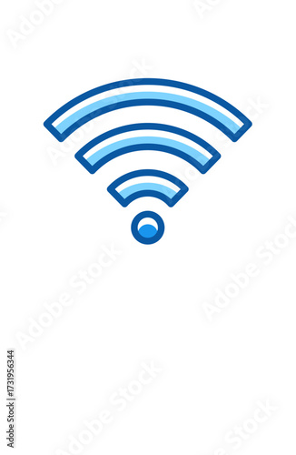 Abstract blue and white vector background illustration featuring a wireless communication network concept design