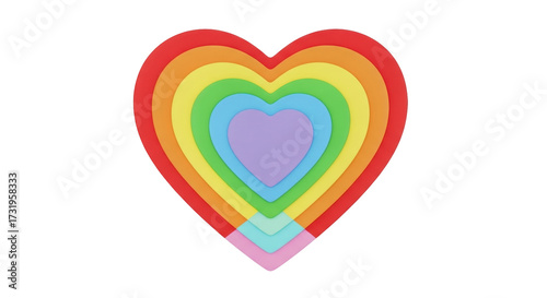 Isolated bright hearts with rainbow colors for love, celebration, peace and pride message Free Download Isolated bright hearts with rainbow colors for love, celebration, peace and pride message - GFXLoad