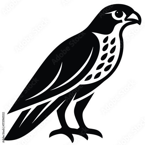 falcon vector icon on white background