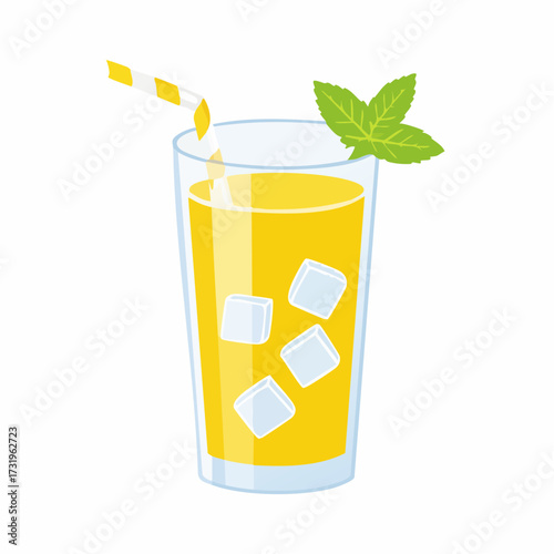 Refreshing summer drink with citrus.