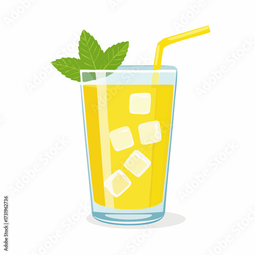 Refreshing summer drink with citrus.