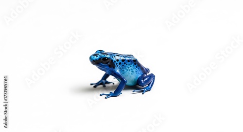 Beautiful Blue Poison Dart Frog.