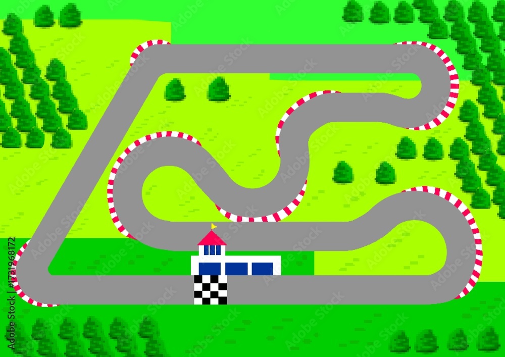 Naklejka premium サーキット