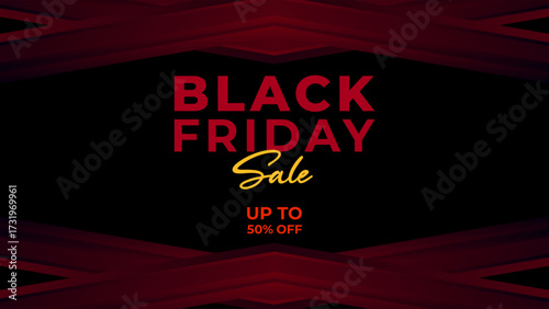 BLACK FRIDAY OFFERS AND DISCOUNT PROMOTION TEMPLATE BANNER DESIGN. DARK BACKGROUND VECTOR. GOOD FOR SOCIAL MEDIA POST, COVER , POSTER 