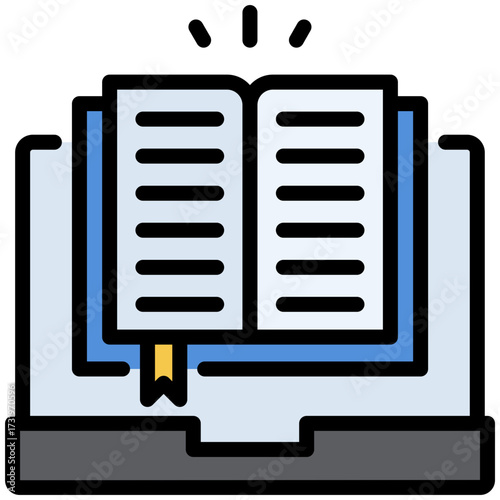 Visual storytelling icon for content marketing, business, website, application, printing, document, poster design, etc