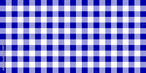 blue checkered pattern tablecloth vektor