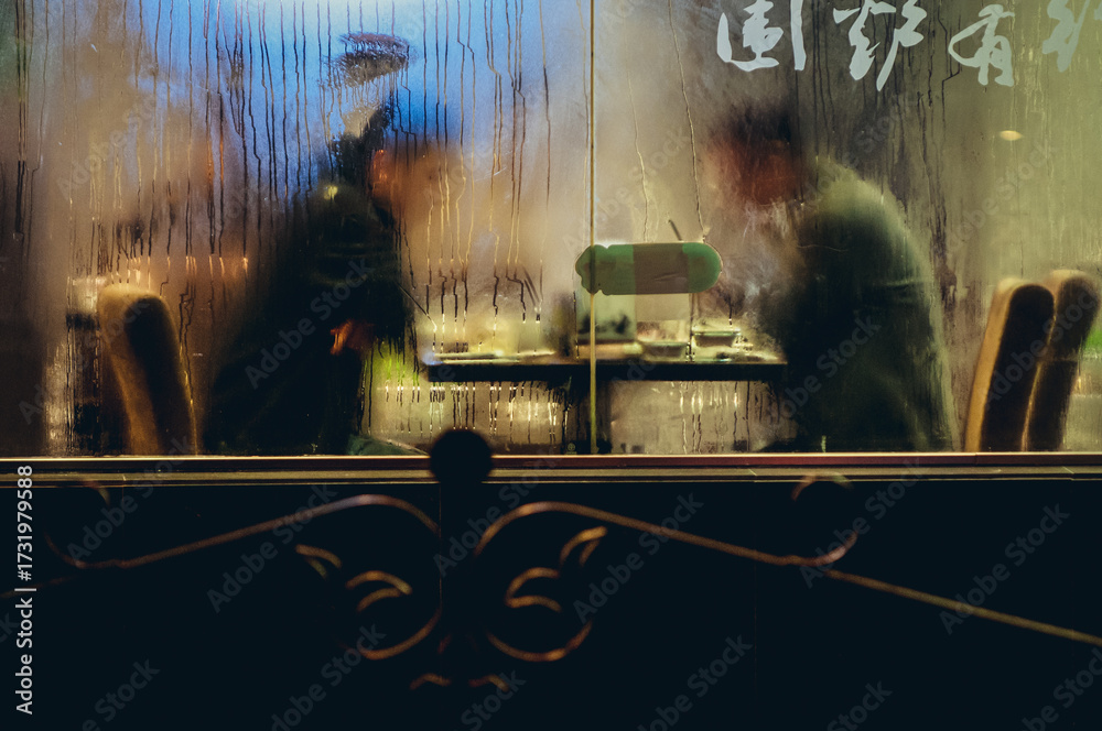 Obraz premium Restaurant in Shanghai city, China