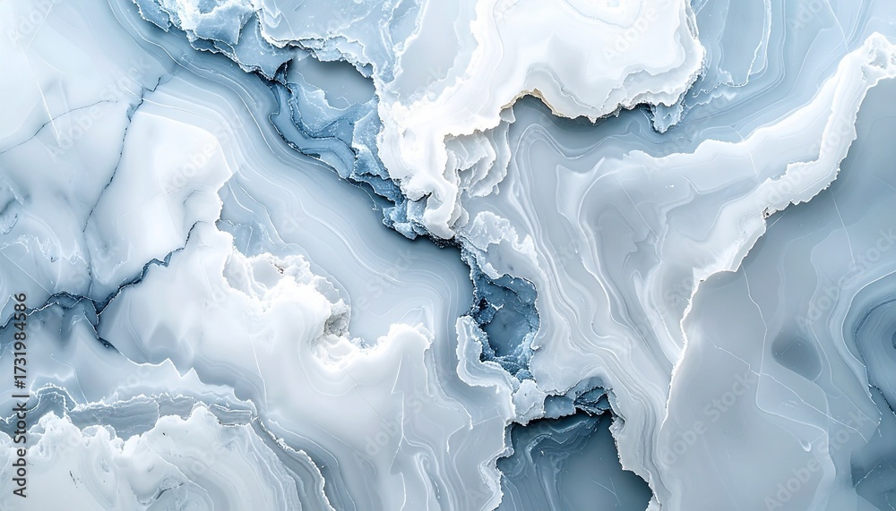 Fototapeta premium Blue Agate Marble Texture