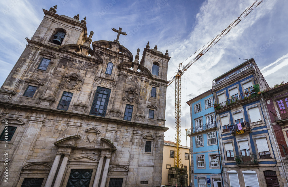 Obraz premium Church of the Convent of Sao Joao Novo in Porto city, Portugal