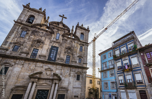 Church of the Convent of Sao Joao Novo in Porto city, Portugal