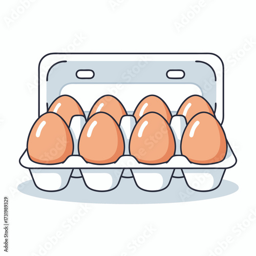 Fresh Eggs in Carton A Healthy Choice, Perfect for Breakfast and Cooking 