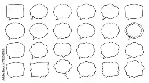 A collection of vintage vector icons with decorative borders for a retro design element