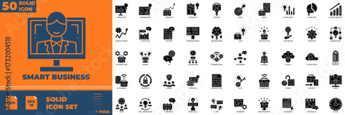 Smart Business Solid Icon Pack