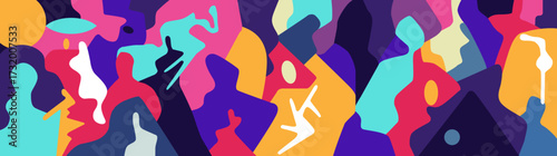  People psychology mental health abstract vector illustration
