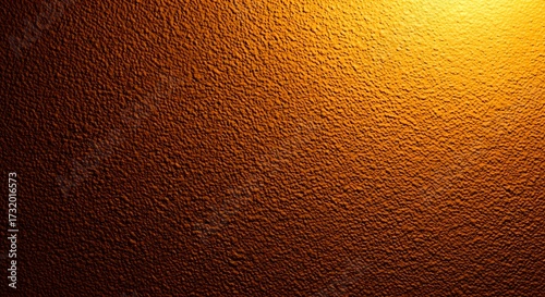 Texture of a rough wall illuminated by a warm golden light