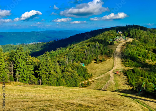 Fototapeta Naklejka Na Ścianę i Meble -  Stunning landscape of Beskides Mountains.