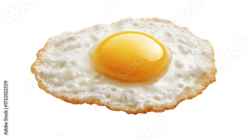 Fried egg isolated on transparent background