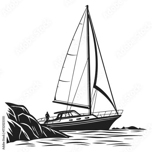 sailing ship silhouette