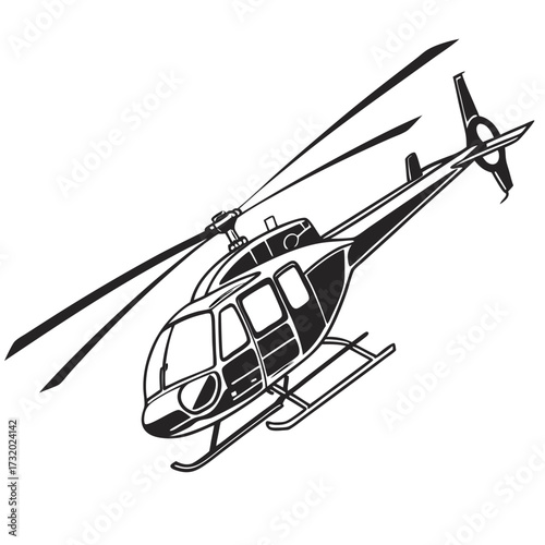 helicopter vector illustration