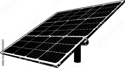 vector solar panel icon
