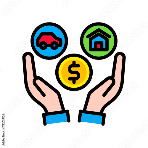 Asset lineal color icon