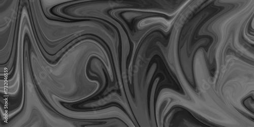 Abstract background of dark black liquid marble surface liner design. marble liquid ink texture. ink backdrop with wavy pattern. liquify swirl dark black colour art.