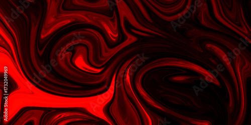 Abstract background of dark red and black liquid marble surface liner design. marble liquid ink texture. ink backdrop with wavy pattern. liquify swirl dark red and black colour art.