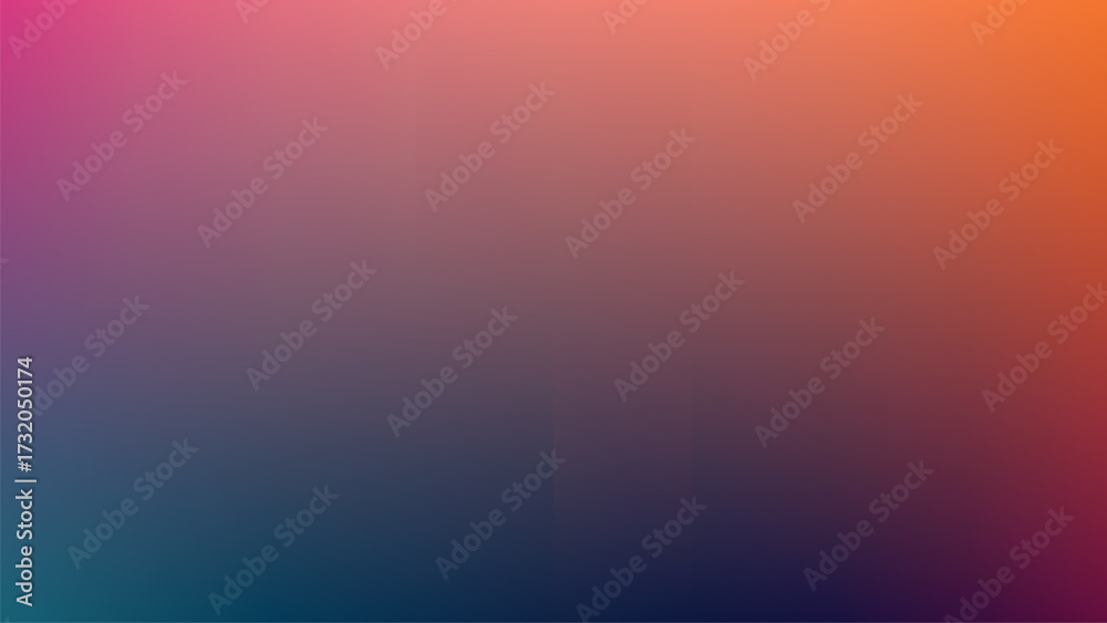 Naklejka premium Vibrant Color Gradient with Soft Abstract Blur Transition for Modern Digital Design
