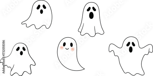 Whimsical Ghosts for Spooky Season Celebrations and Creative Projects