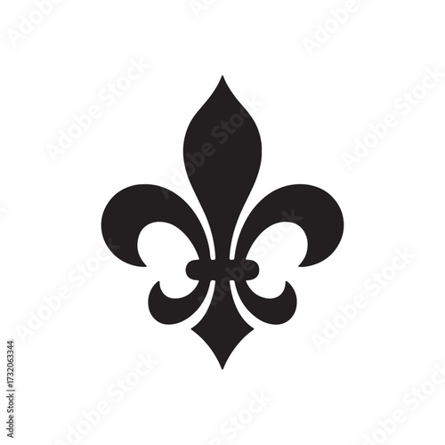 Elegant Fleur De Lis Illustration Symbol of Royalty Nobility and French Heritage Rich Historical Significance and Timeless Decorative Design Element