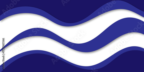Abstract layered wave design in soft blue  tones, creating a smooth gradient and 3D paper-cut effect. Minimalist style ideal for modern backgrounds, banners, or creative graphic compositions.	
