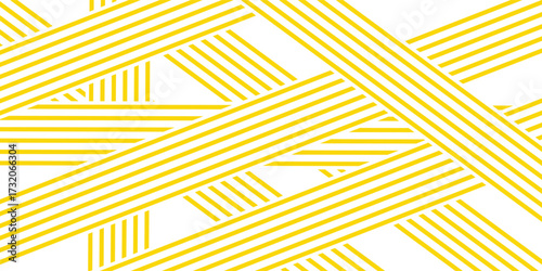 banner with yellow ramen pattern on white background vector. eps10