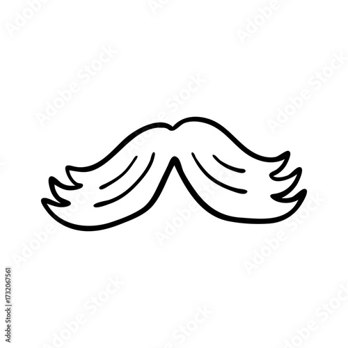 Hand-Drawn Mustache