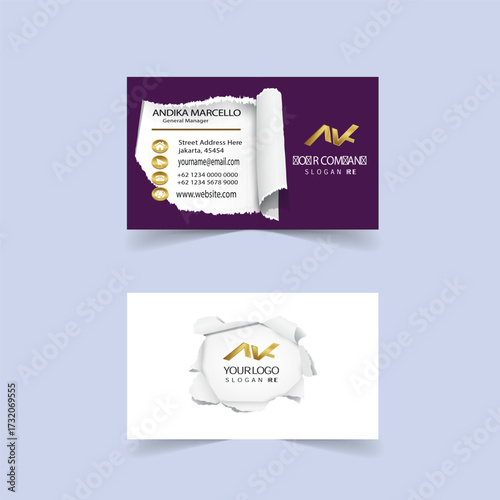 Business card theme pappercut