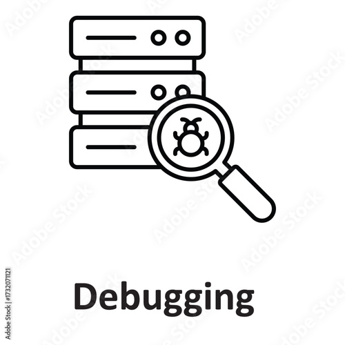 debugging  Vector Icon which can easily modify or edit