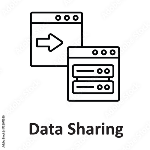  data sharing  Vector Icon which can easily modify or edit